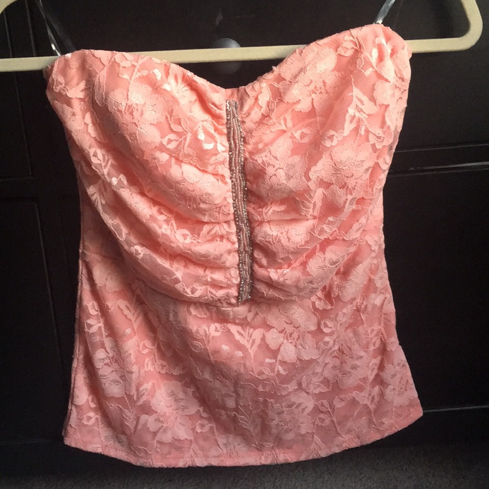 Pink tube top